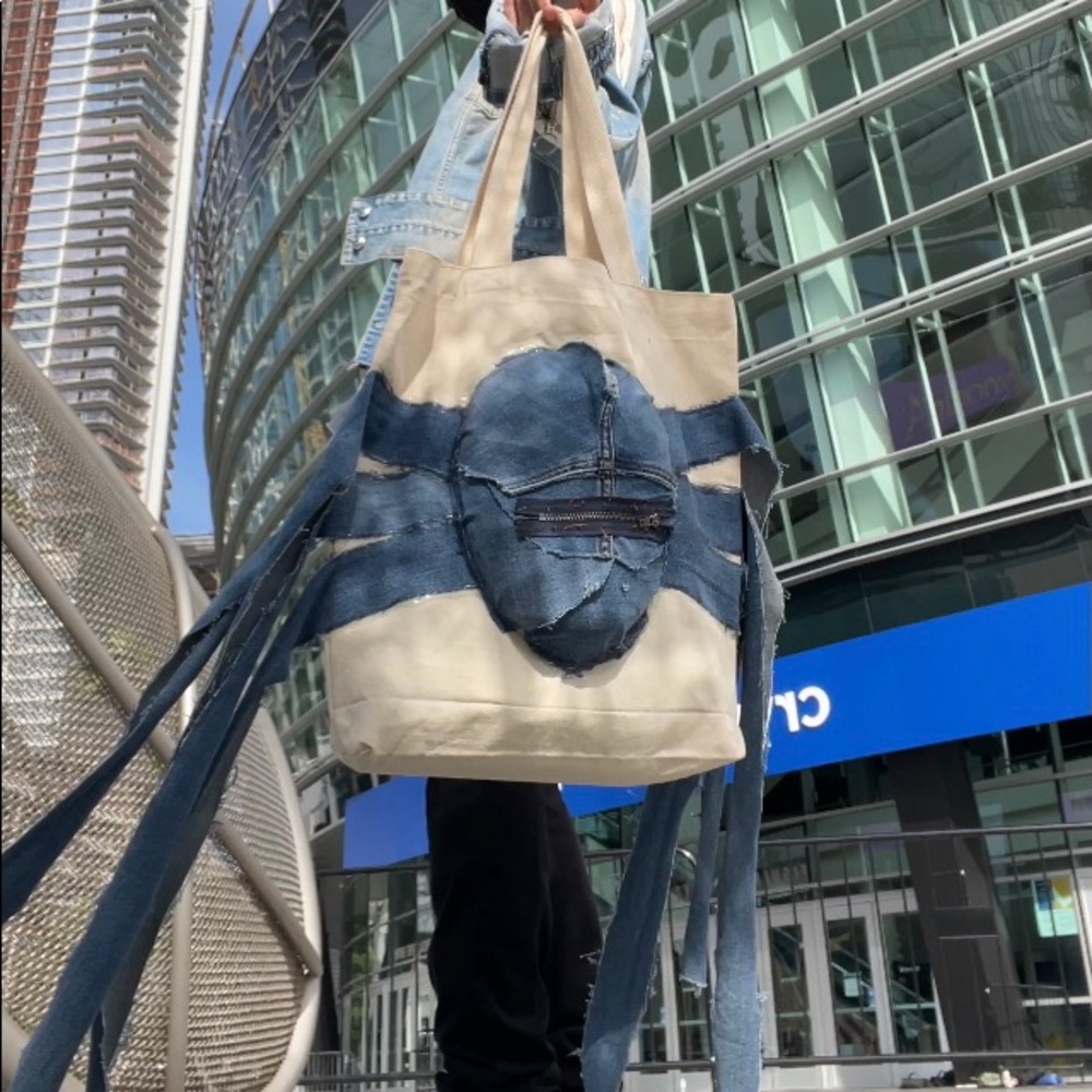 U-Noticed Repurposed Tote Bag